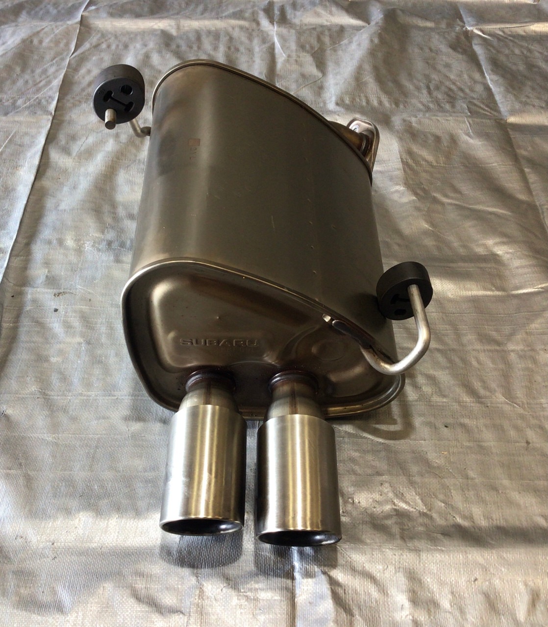 2018-2020 Subaru WRX STI Driver Side Exhaust Muffler w/ Tips / OEM