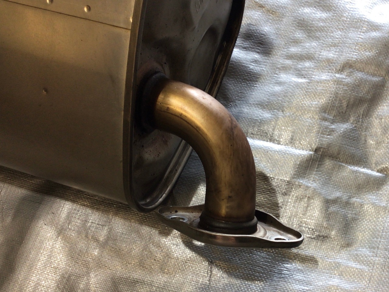 2018-2020 Subaru WRX STI Driver Side Exhaust Muffler w/ Tips / OEM - Image 2