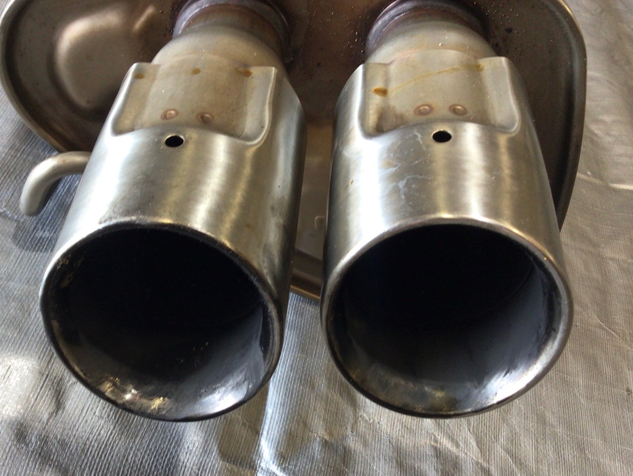 2018-2020 Subaru WRX STI Driver Side Exhaust Muffler w/ Tips / OEM - Image 3