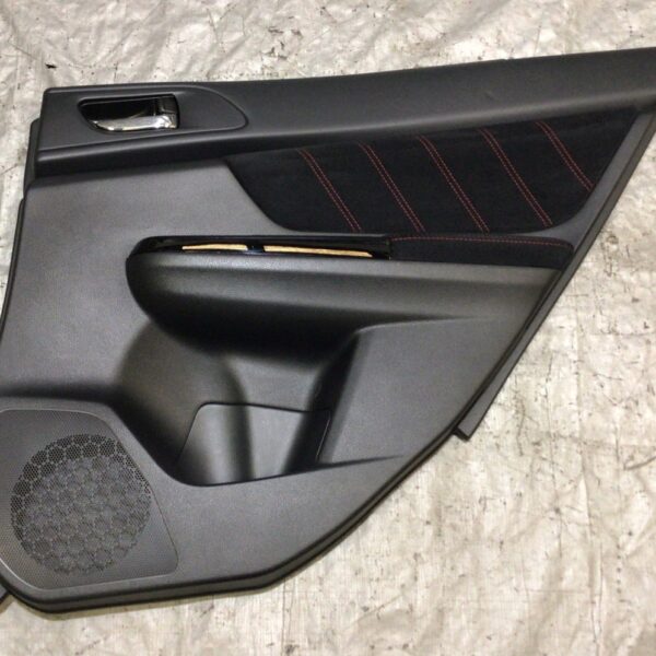 2015-2020 Subaru WRX STI Rear Passenger Interior Door Panel / Black Suede