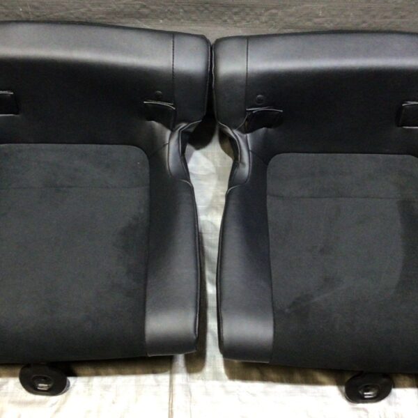 2017-2020 Subaru BRZ Limited Black Leather / Suede Rear Lower Seat Cushions