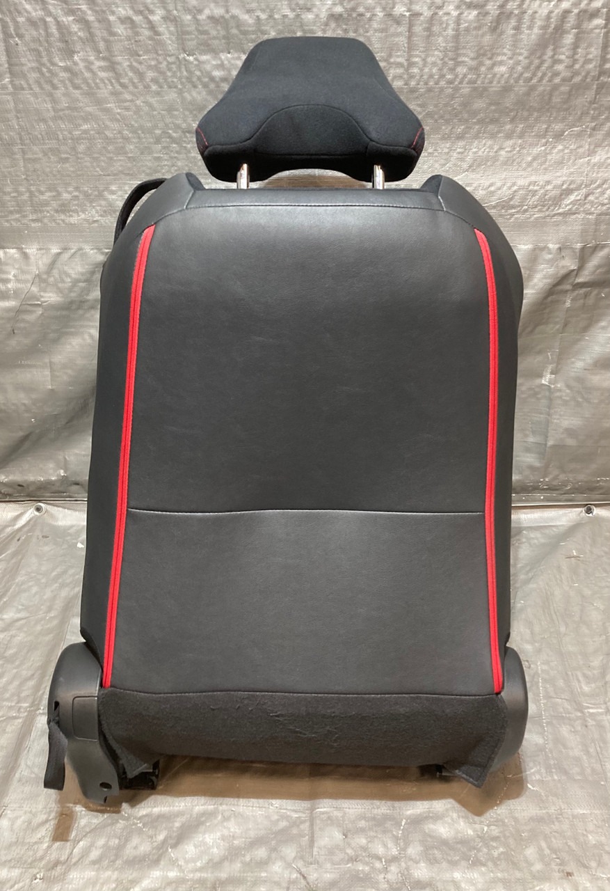 2013-2016 Subaru BRZ Driver Side Seat Assembly / Black / Red Cloth - Image 3