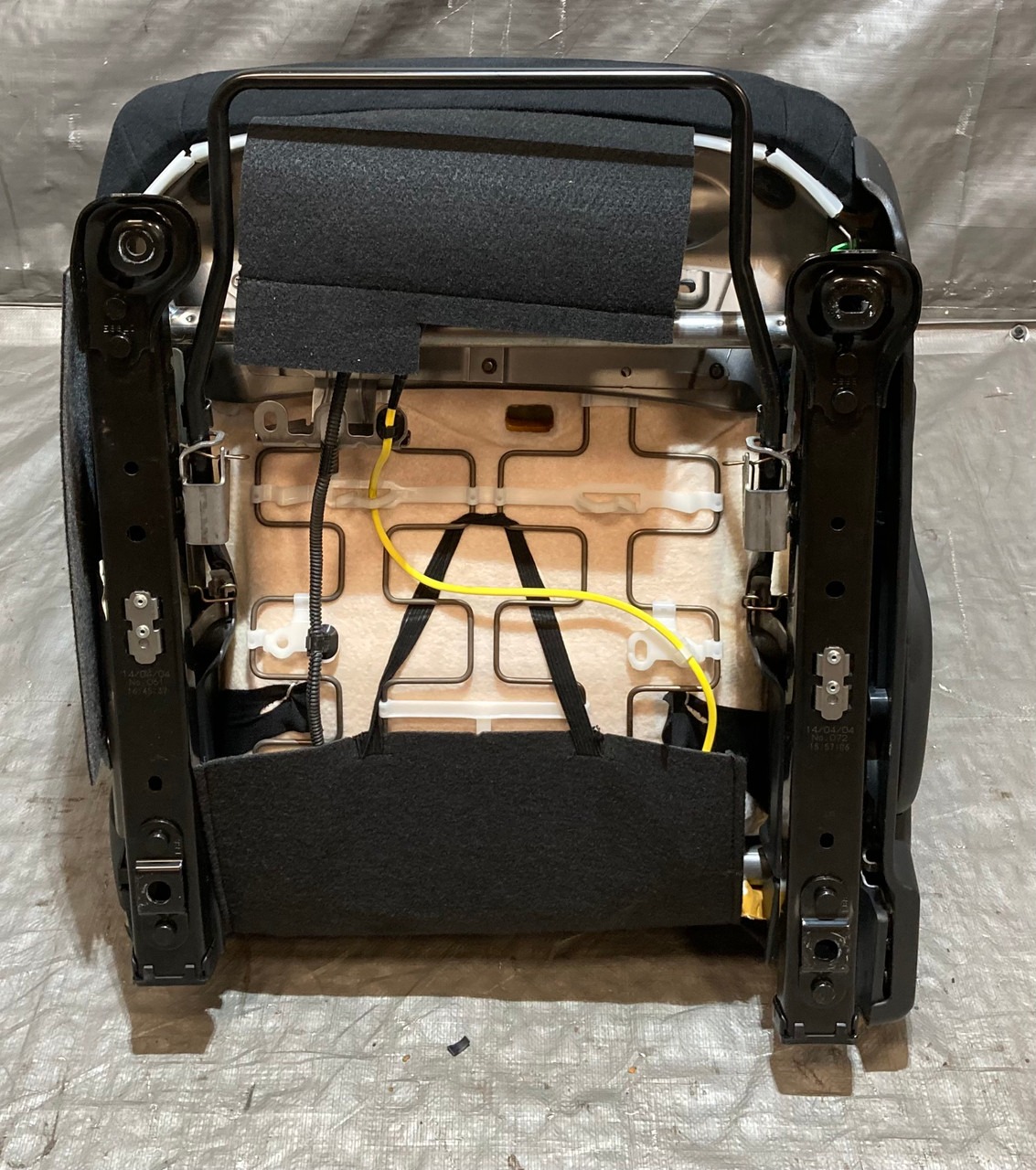 2013-2016 Subaru BRZ Driver Side Seat Assembly / Black / Red Cloth - Image 2