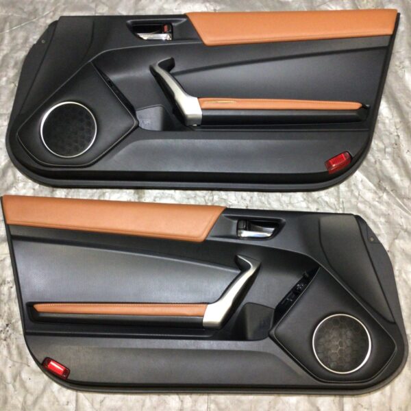 2016 Subaru BRZ Series 2.0 Interior Door Panels / Pair / Camel Leather
