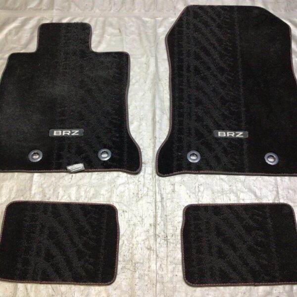 2022-2023 Subaru BRZ OEM Carpet Floor Mats / Red Stitching