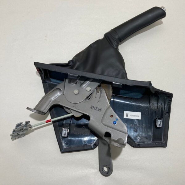 2022-2023 Subaru BRZ / Black Leather Parking Brake Handle / Red Stitching