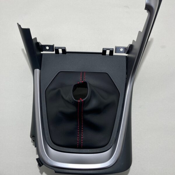2022-2023 Subaru BRZ OEM Manual Shifter Boot / Shifter Surround Trim Panel / Red Stitch