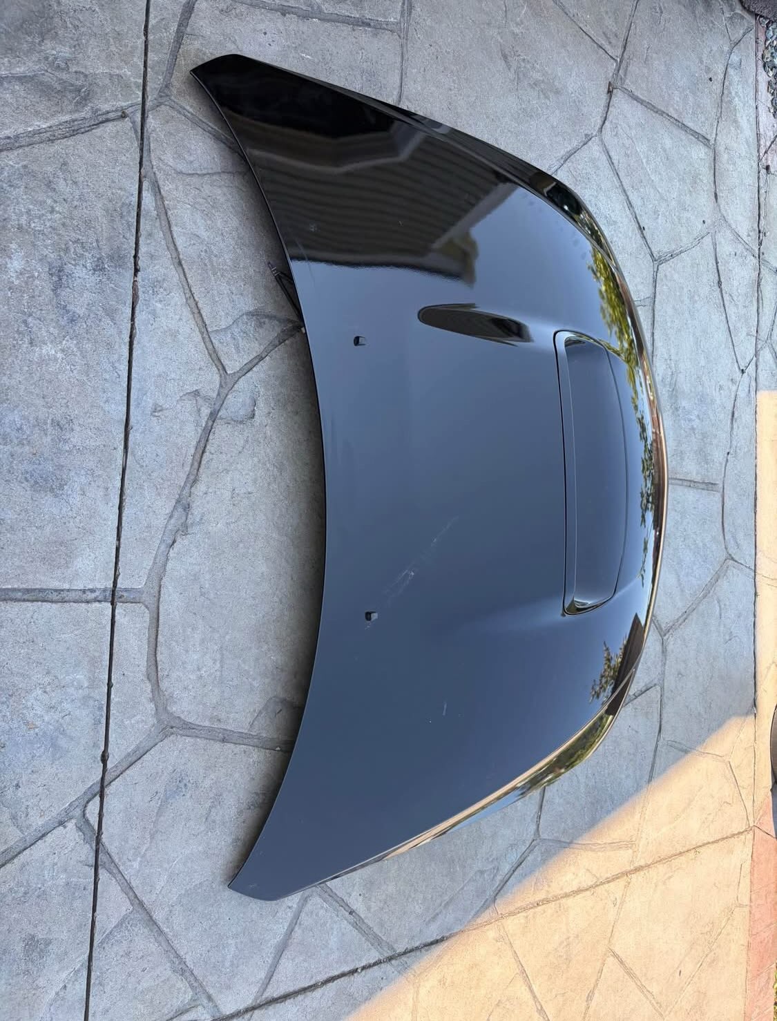 2013 Subaru WRX OEM Hood with Scoop – Obsidian Black Pearl – Sedan - Image 3